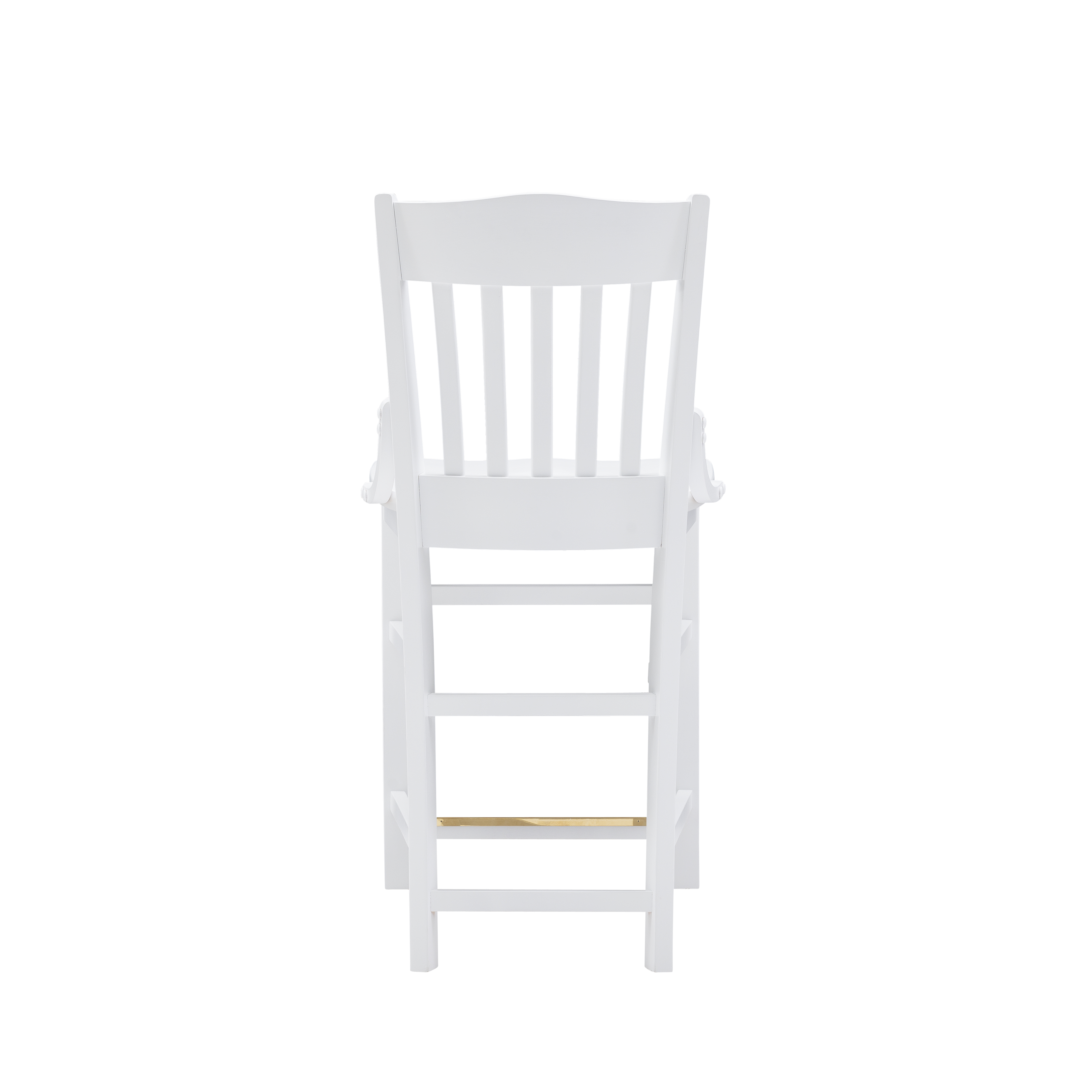 Linon Judah 24 Inch High Back White Counter Stools, Set of 2