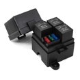thumbnail image 1 of 3 Way 4Pin Fuse Holder Relay Holder Circuit Standard ATO Blade Fuse Relay Holder 12V 40A Relay, 1 of 5