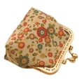 thumbnail image 1 of Monedero Vintage Zulema clásico floral hebilla beige, 1 of 7