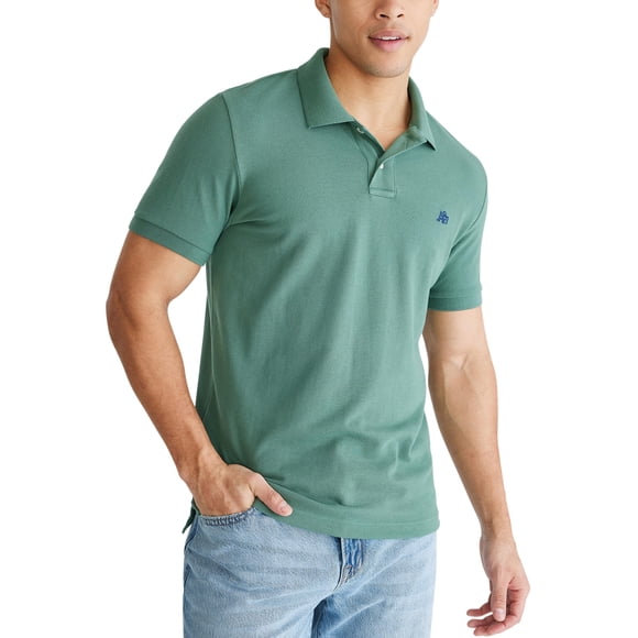 Camiseta tipo Polo AEROPOSTALE Aero A87 Piqué Sólido para Hombre Treeline