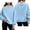 *Blue, variant on Women's Custom Personalized Mock Neck Sweatshirt , Ladies' Lightweight Casual Pullover Top , Soft Stretchy Hoodie For Women, Navy , S-5XL