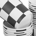 thumbnail image 4 of CIMAXIC Party 20Pcs Racing Party Disposable Cups Paper Checkered Cups Beverage Cups Tea Cups,3.27"X2.87"X2.87", 4 of 5