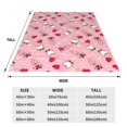 thumbnail image 3 of Fuzoiu Gnome With Heart Print Ultra-Soft Micro Fleece Blanket,All Seasons Flannel Throw, Lightweight Blanket for Bed, Sofa, Couch, Movie Night, Camping, and Travel-60"x50", 3 of 7