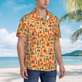 thumbnail image 2 of Salouo Travel And Tourism for Hawaiian Shirt for Men,Summer Beach Casual Short Sleeve Button Down Shirts Men's Regular-Fit Short-Sleeve Print Shirt -3X-Large, 2 of 6