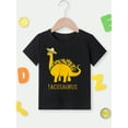 thumbnail image 5 of Taco Lovers Exclusive Funny Graphic T-shirt for Kids,Black Fabric 100% Cotton Made, 5 of 5