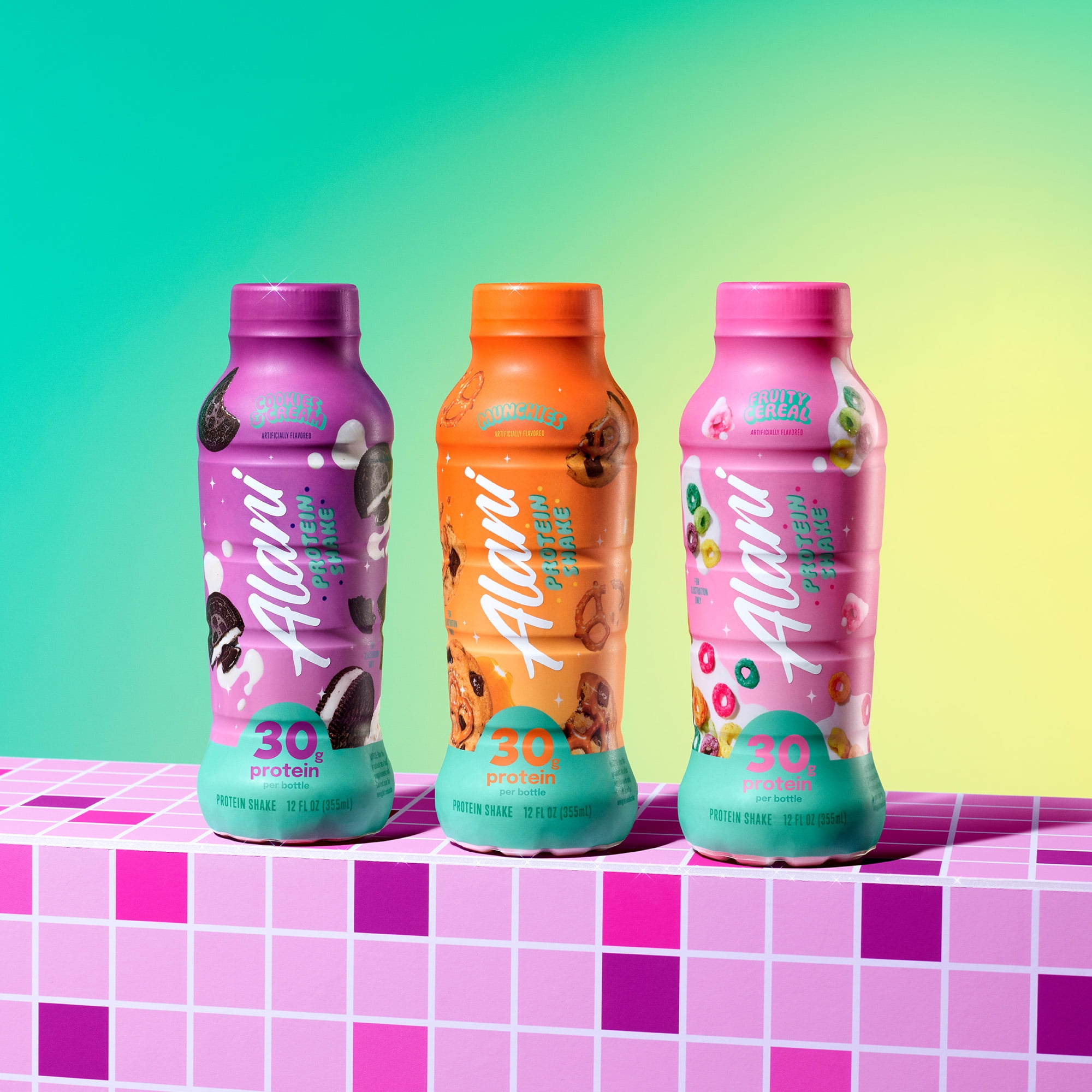 ナルナ プレミアム 30g Alani Nu Protein Shake, Fruity Cereal, 12 fl oz, Bottle, 30g