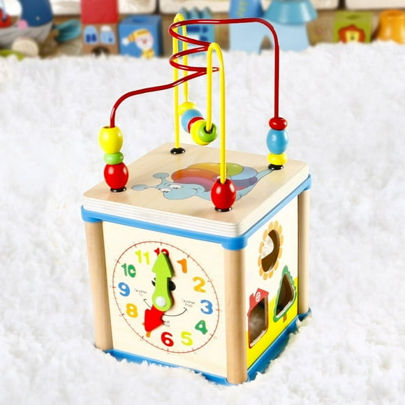 Activity Cube Toys for 1 Year Old Boy Girl, Toys for Toddlers, One Year Old First Birthday Gift, Baby Toy for 12-18 Months with Bead Maze Shape Sorter
