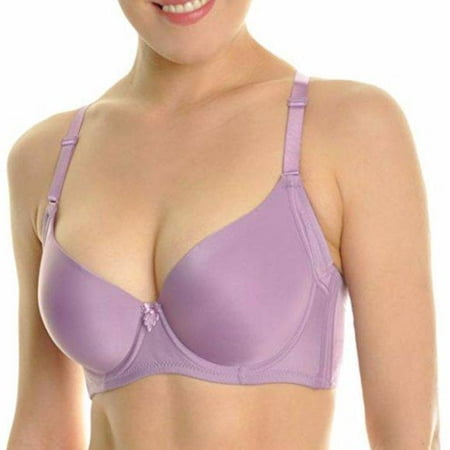 

6-PACK Angelina Lightly Padded Wired Wide Wings T-Shirt Bras Assorted Colors