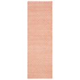 thumbnail image 2 of Safavieh Boston Collection BOS680C Handmade Flatweave Cotton Area Rug, 4' x 4' Square, Orange, 2 of 8