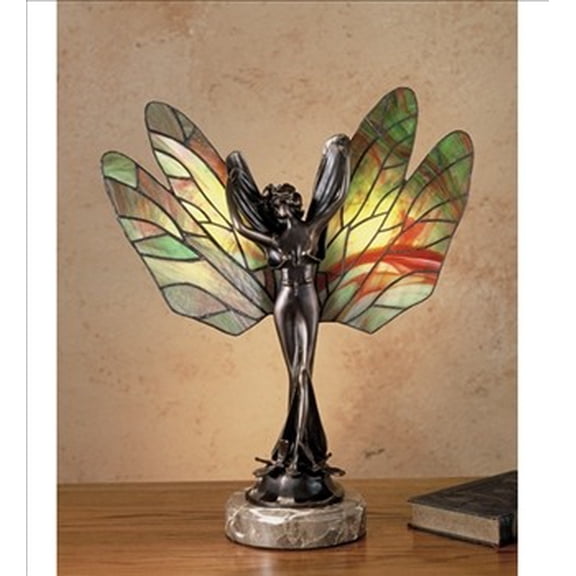 38673 Meyda 21.5"H Dragonfly Lady Accent Lamp