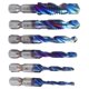 thumbnail image 5 of 6pcs Spiral Tap Drill Bit Set Blue Plating Coating Hex Shank Drill and Tap Kit for Drilling Cutting Soft Metals, 5 of 5
