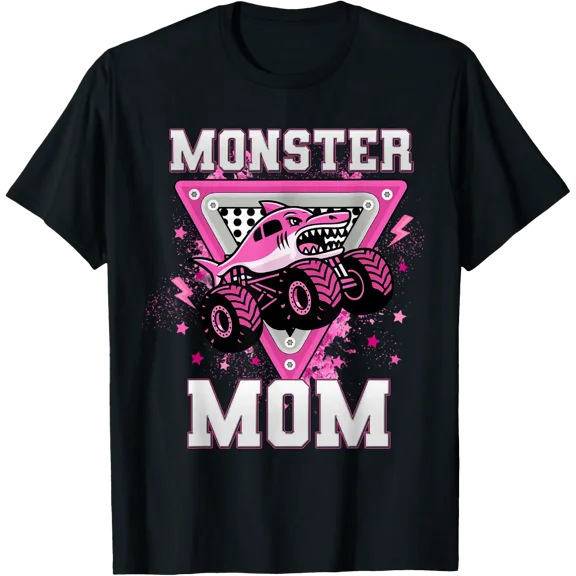 Monster Truck Mom Mama Family T Shirt Size S-5XL