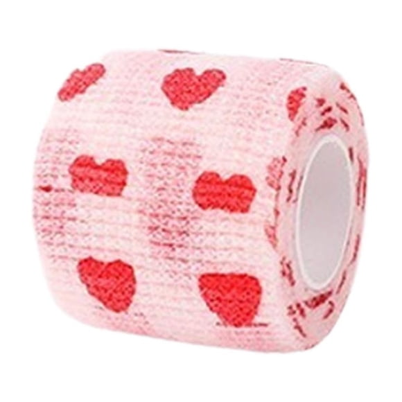 Self-Adhesive Pet Bandage Wrap, Tear-by-Hand Elastic Breathable Non-Woven Fabric Wound Dressing for Cats & Dogs, Multi-Color Animal First Aid Care, 5cm Width