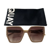 Quay Australia Hotel Lobby Oversized Square Sunglasses Doe Brown 53MM