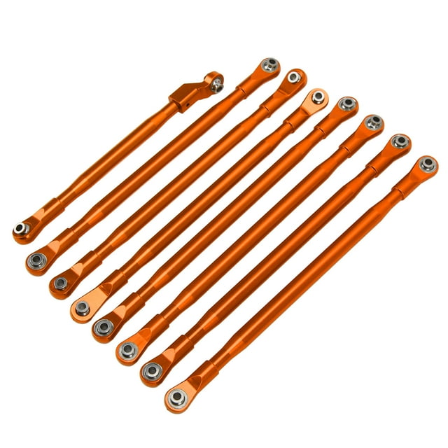 Octpeak RC Rod Link Linkage Set Pull Rod with Sway Bar Aluminum for Axial SCX6 JLU 1/6 RC Car Vehicle,RC Link Set,RC Pull Rod