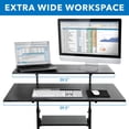 thumbnail image 2 of Mount-It! Mobile Standing Desk with Height Adjustable Shelves, 2 of 14