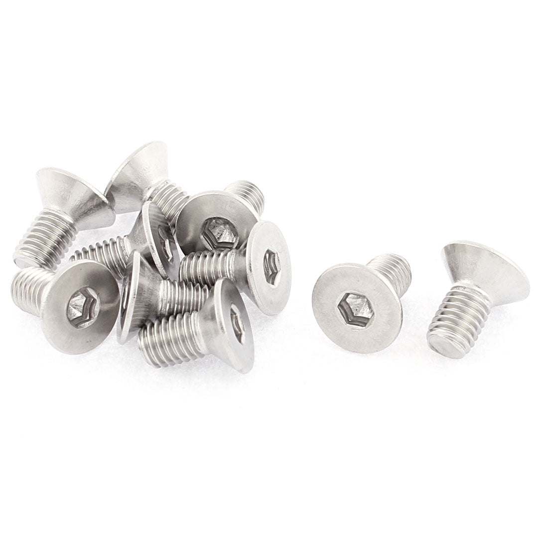 M8 Stainless Steel Hex Socket Countersunk Flat Head Screws Bolt 16mm Long 10pcs Walmart Canada