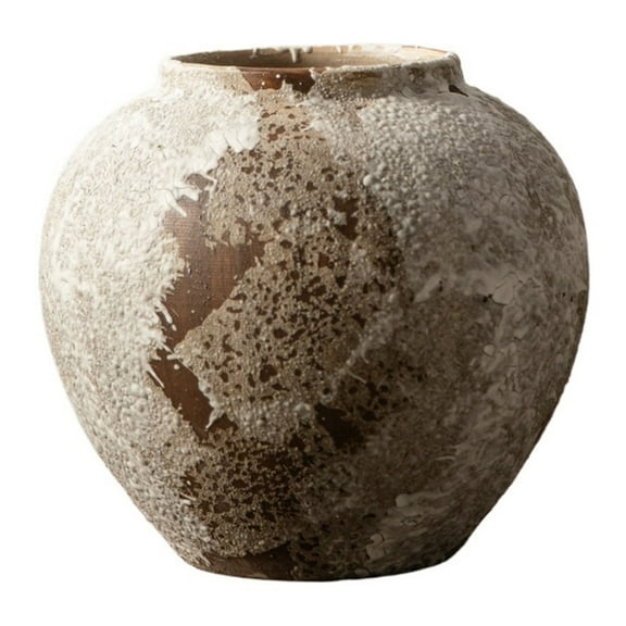 Ceramic Farmhouse Vase Rustic Decor, Pottery Decorative Flower Vases for Home Decor