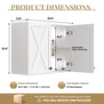 thumbnail image 2 of 30" W Laundry Room Wall Cabinets, Farmhouse Wall Cabinet with Adjustable Shelf, Wall Mounted Storage Cabinet, Floating Cabinet for Bathroom, Kitchen, 2 of 7