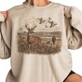 thumbnail image 2 of Vintage Whitetail Deer and Duck Hunting Sweatshirt for Men and Women, Sizes S-3XL, 2 of 5