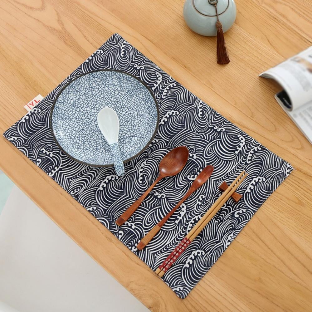 TINKER Placemats for Dining Table Chinese Washable Cloth Heat