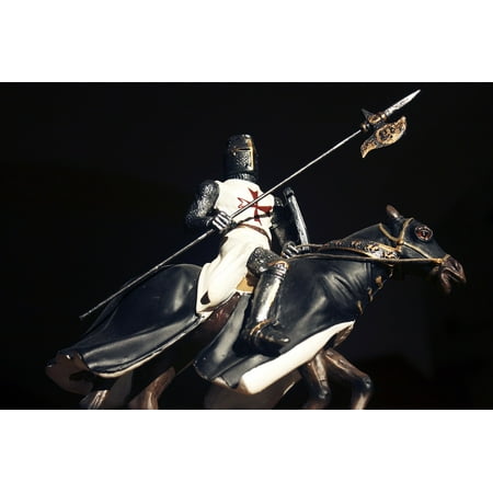 - LAMINATED POSTER Rider The Figurine Warrior Knight Crusader Poster Print 24 x 36