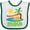 White and Green, variant on Inktastic I Love Maui Boys or Girls Baby Bib
