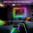 thumbnail image 3 of BUNACET Bande Lumineuse DEL COB RVB+IC de 40 Pi, Bande Lumineuse DEL COB Couleur Rêve Vif avec Télécommande RF, Contrôle par Application, Synchronisation Musicale, Changement de Couleur pour Éclairage de Salle de Jeux, Chambre, Cuisine Ho, 3 of 8