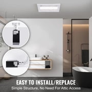 Bathroom Exhaust Fan, 1500W Heating, 110 CFM High-Efficiency Ventilation, 1.5sones Low Noise Operation, Energy-Saving Bathroom Ceiling Fan, Need For Attic Access, For Various Ceilings