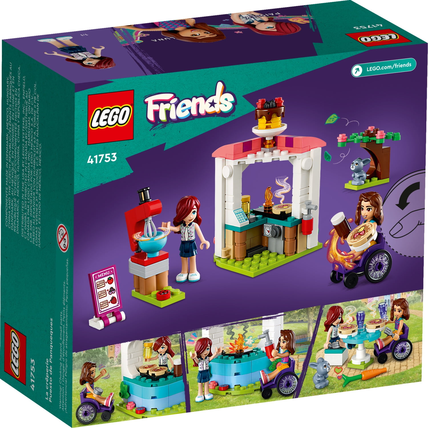 LEGO Friends Pancake Shop 41753 Building Toy Set, Pretend Creative Fun for Boys and Girls Ages 6+, With 2 Mini-Dolls and Accessories, Inspire Imaginative Role Play