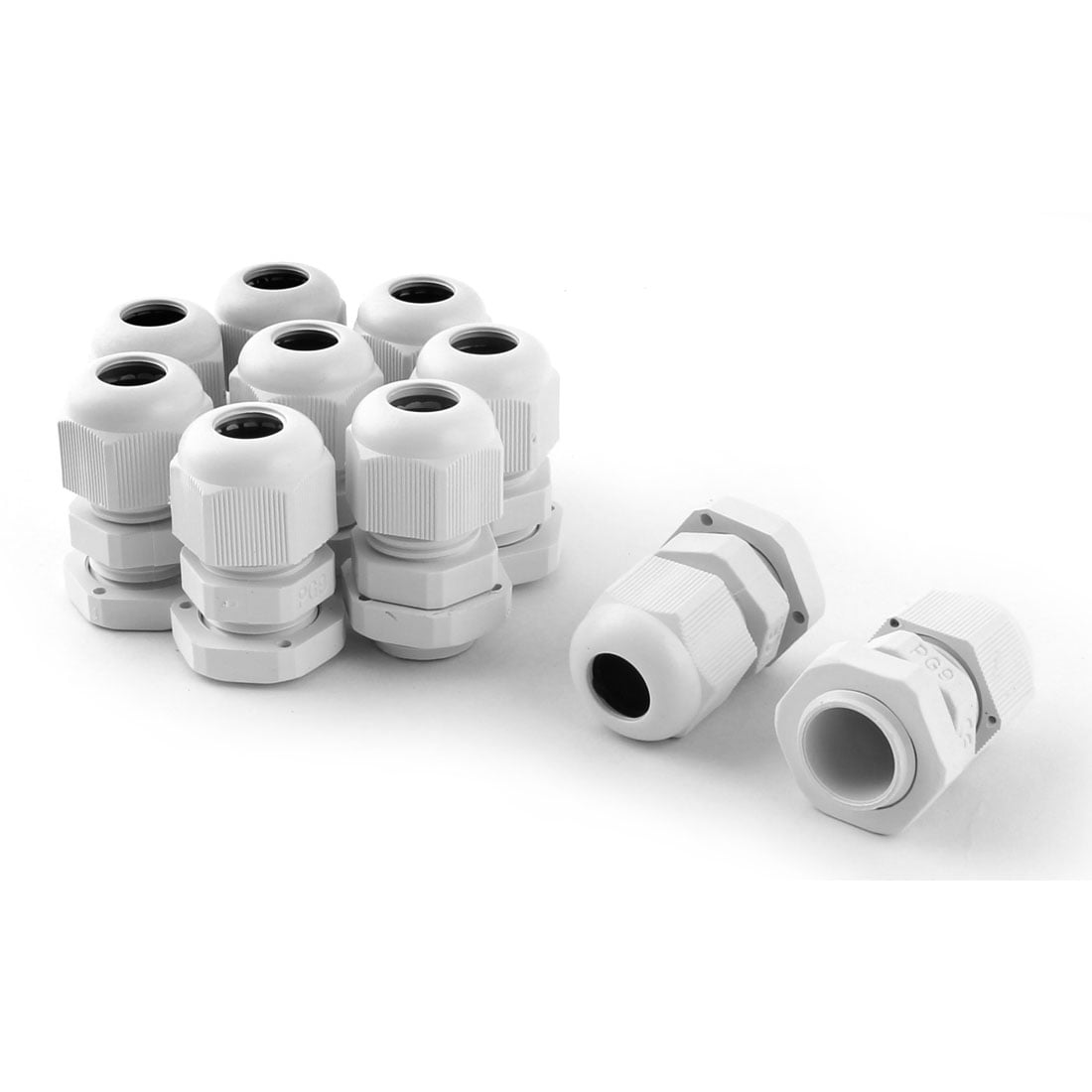 PG11 Strain Relief Cord Grip Cable Glands 8Pcs for 5-10mm Dia Cable 