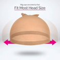 thumbnail image 5 of 6 Pcs Stocking Wig Caps Light Brown Wig Cap Lace Front Wig Silk Liner, 5 of 5