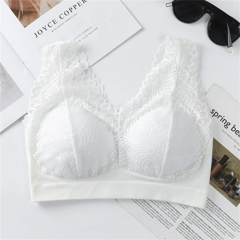 Women's Sexy Longline Bralette Sheer Wire Free Cami Bras Triangle Lingerie  Flower Lace Bralettes Quick-Drying Bra : : Clothing, Shoes 