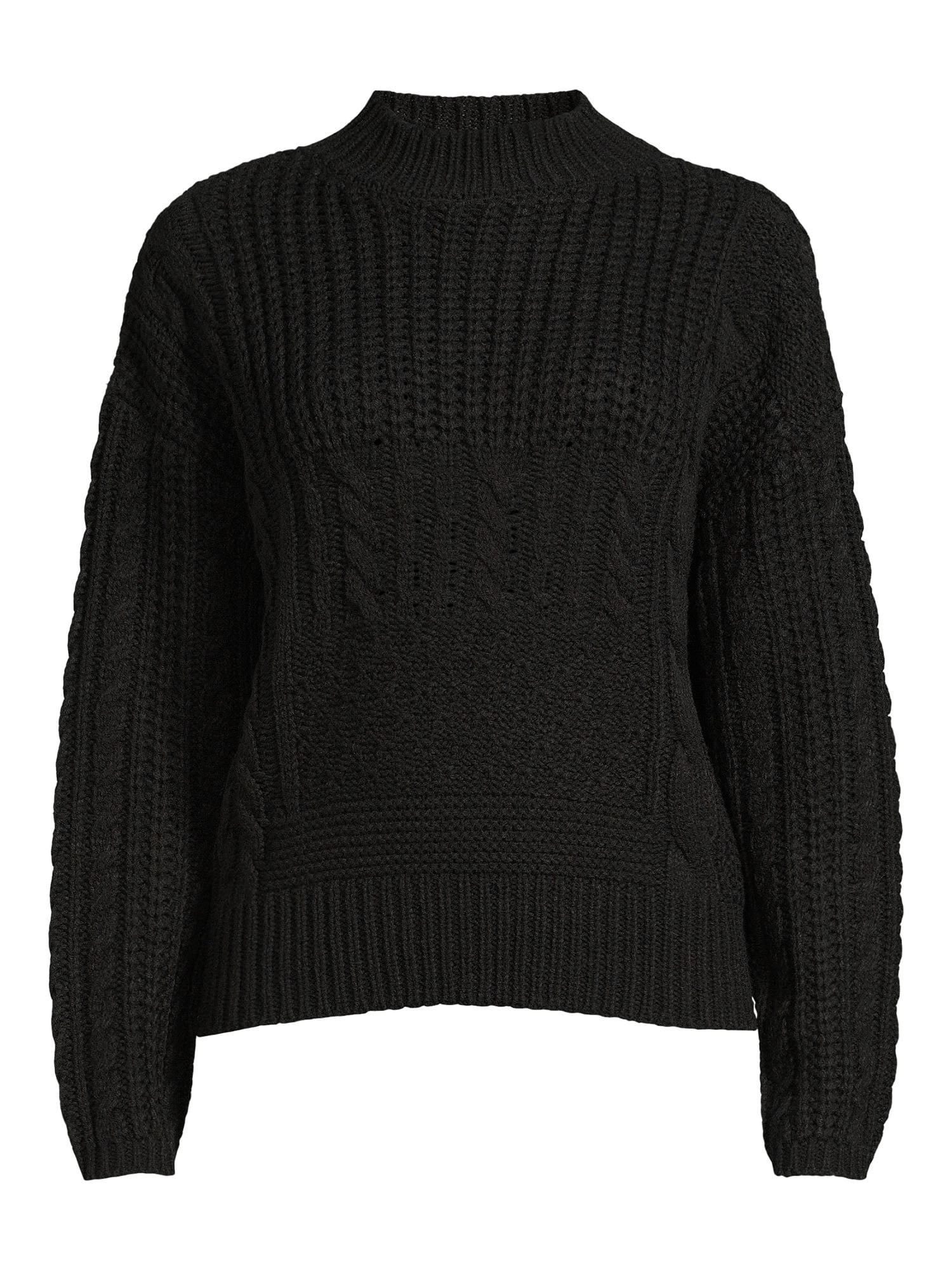 Time and Tru Women's Long Sleeve Pullover Sweater