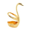 thumbnail image 2 of Soporte de base de cisne, soporte para utensilios, práctico para decoración de bodas, soporte para cucharas, soporte para cubiertos para decoración de Oro, 2 of 8