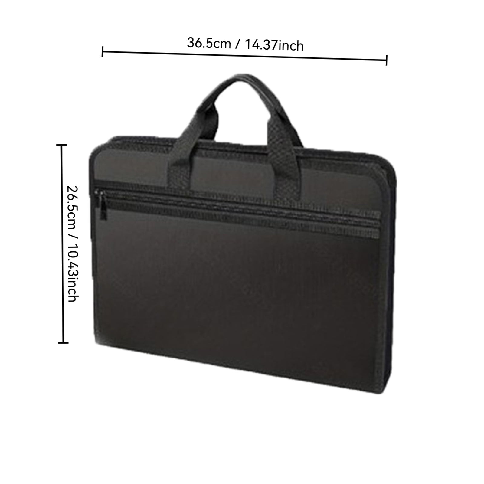 HengDidi Accordion File Folder Expandable Multisection Document Organizer with Handle A4 Test Paper Storage Portable Office Work Organization Pouch