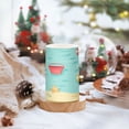 thumbnail image 2 of Yayeee Flameless Candles with Remote Flickering Battery Operated Multi Color Changing, Blue Beach Pattern, 2 of 7