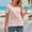 Pink, variant on TODOZO Workout Tops for Women Loose Fit Breathable Lightweight Tennis Yoga Runningsummer Ice Round Neck Short Sleeved T Shirt for Sports and Fitness High Elasticity Slim Fit Quick Drying