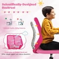 thumbnail image 4 of Kids Desk Chair with Lumbar Support, Adjustable Mesh Swivel Chair for School and Bedroom, 4 of 8