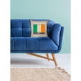 thumbnail image 2 of Ireland Flag - Special Vintage Edition Decorative Linen Throw Cushion Pillow Case with Insert, 2 of 6