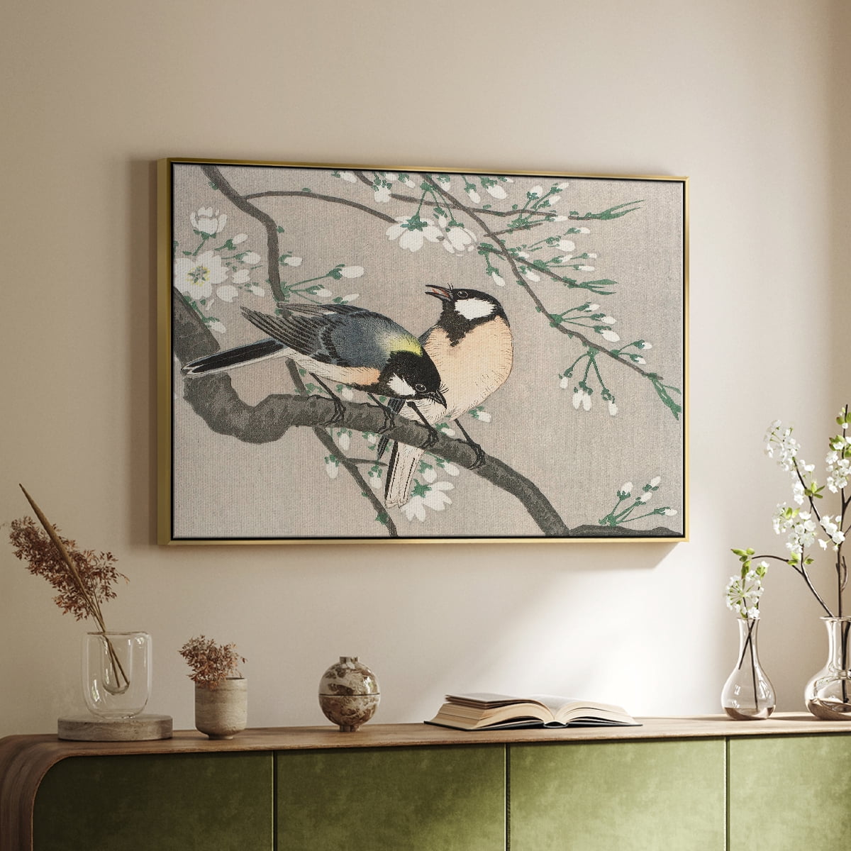 Vintage Landscape-CCXCVII By Wexford Home Framed in Gold Wood Gallery Wrapped Canvas 27 in. x 41 in.