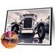 thumbnail image 1 of Cuadros Decorativos 5D bricolaje taladro redondo completo diamante pintura coche Kit hogar decoración arte artesanía Tmvgtek embutido en tela, 1 of 8