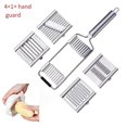 thumbnail image 2 of Stainless Steel Hand Guard Vegetable Potato Radish Fries Multi-Function Grater Slicer Vegetable Cutter, 2 of 5