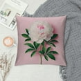 thumbnail image 2 of Pillow Covers Pink Flower with&nbsp;&nbsp;Floral Pattern Decorative Pillow Covers Super Soft Square Charming Pillow Case&nbsp;for Home Couch Wedding Gift, 2 of 5