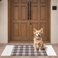 thumbnail image 4 of Brown and White Checkerboard Checkered Pattern Door Rugs,Washable Non Slip Door Mats Indoor,Decorative Door Mats,Entry Mat Indoor for Entrance,Bedroom,Kitchen,Bathroom,16"x47", 4 of 6