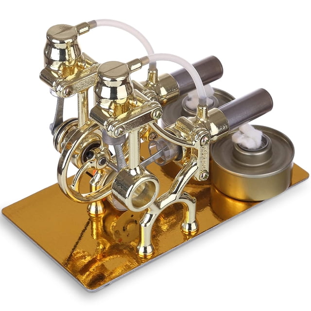 Vogacara Motor modelo DIY educativo niños vapor experimento ciencia juguetes artesanía escuela Manual aleación de Zinc juguete para regalo Juguetes Educativos
