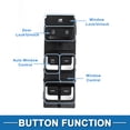 thumbnail image 3 of Interruptor de ventana eléctrica Unique Bargains No.93571D9200 Interruptor de control de ventana del lado del conductor delantero izquierdo para Kia Sportage 2017-2022 Negro, 3 of 7