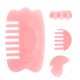 thumbnail image 3 of Peine de masaje de cabeza portátil de 1 Pc para viajar Rosa Resina, 3 of 5