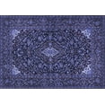 thumbnail image 1 of Ahgly Company Machine Washable Indoor Rectangle Persian Blue Traditional Area Rugs, 7' x 9', 1 of 4