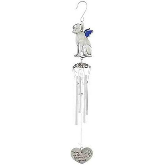 Carson Dog Pewter Outdoor Decorative Wind Chimes